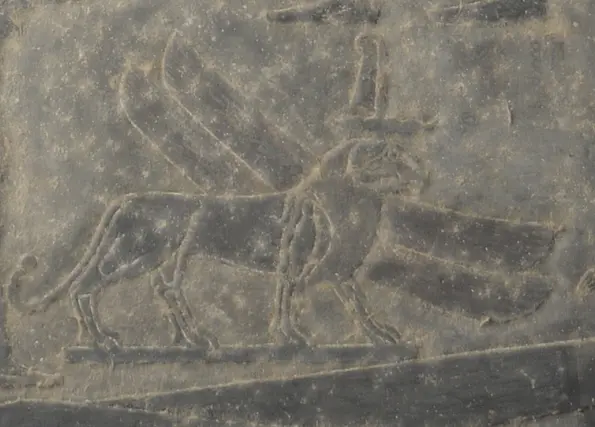 A ceiling covered in thousands of years’ worth of dust and soot.