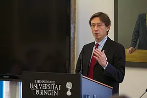 Dr. Peter Wittig, Ständiger Vertreter Deutschlands bei den Vereinten Nationen in New York. Foto: Friedhelm Albrecht/Universität Tübingen