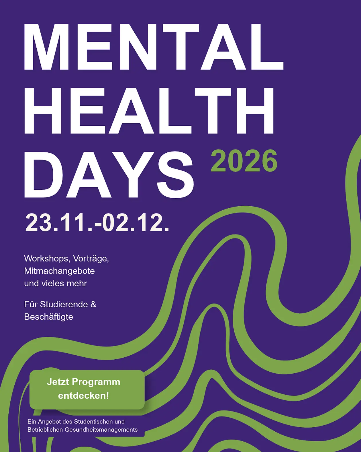 Plakat Mental Health days 