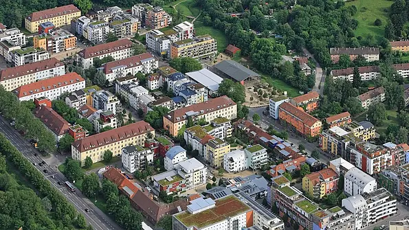 Blick auf das Französische Viertel