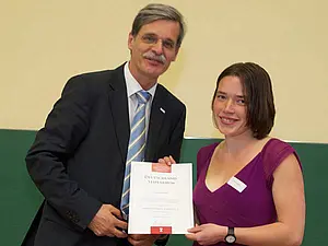 Die Stipendiatin der Katholisch-Theologischen Fakultät.