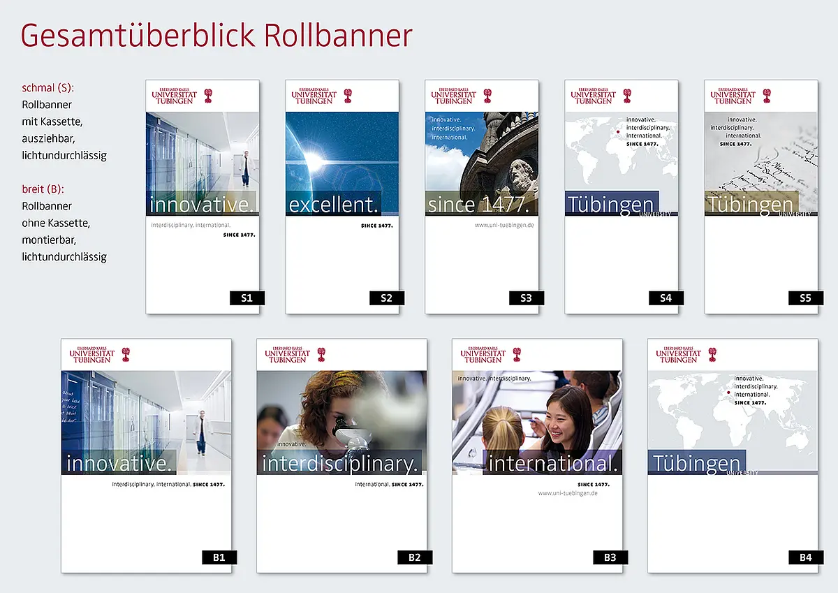 Rollbanner/Roll-ups Übersicht