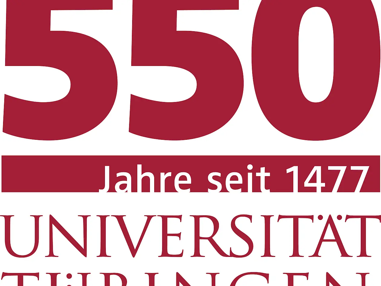 Das neue Logo für das Universitätsjubiläum. Von oben nach unten steht im Logo: 550 / Jahre seit 1477 / Universität Tübingen