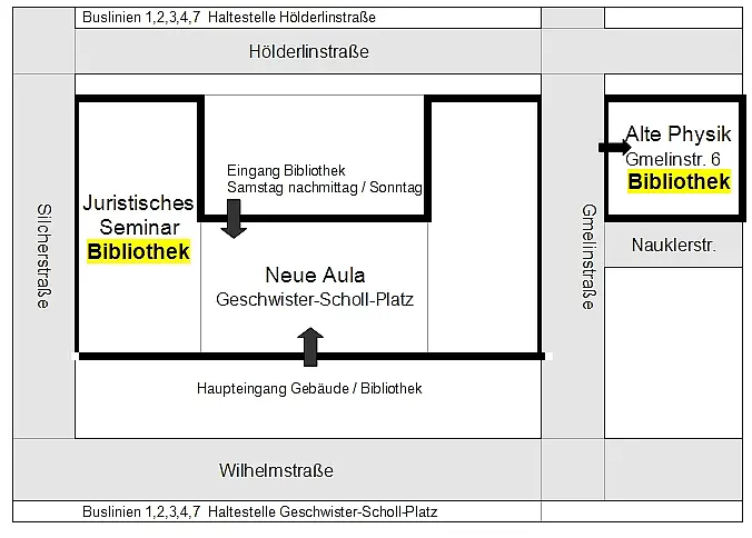 Lageplan Juristisches Seminar
