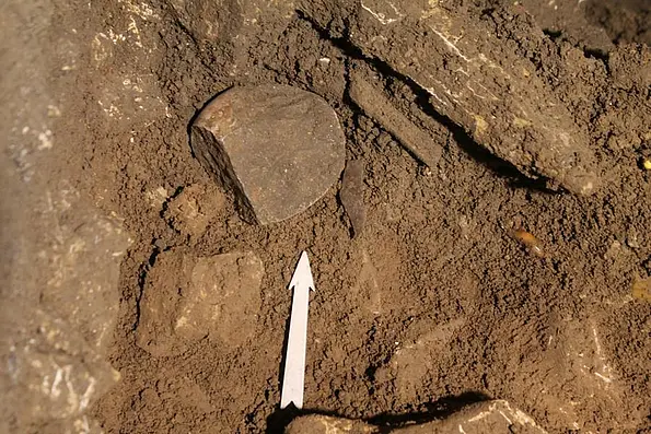 Geröll in Fundlage im Hohle Fels