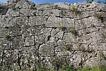 Polygonales Mauerwerk der Stadtmauer von Cosa