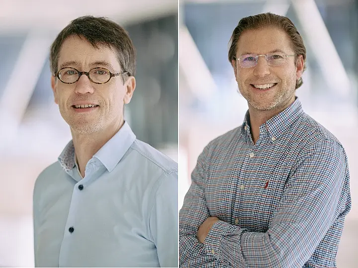 Erfolg mit einem Synergy Grant: Die Tübinger Forscher Thorsten Stafforst (links)und Mathias Heikenwälder (rechts).
