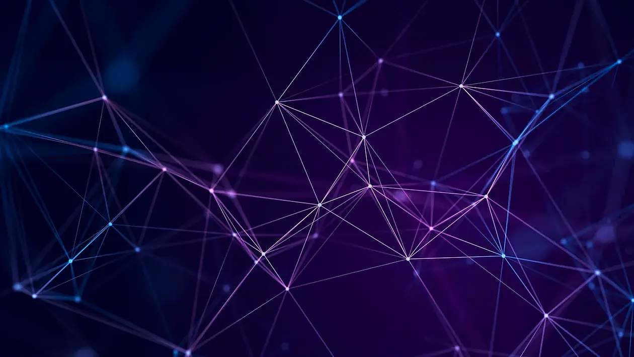 Abstract picture of a network structure
