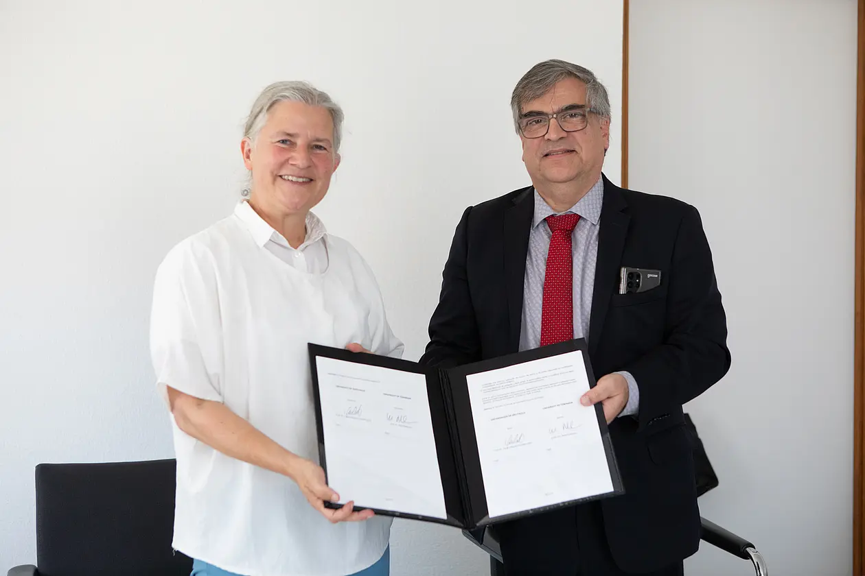 Prof. Karla Pollmann, Rektorin der Universität Tübingen, und Prof. Carlos Gilberto Carlotti, Rektor der Universität São Paulo (USP), wollen die Zusammenarbeit beider Hochschulen künftig weiter ausbauen.
