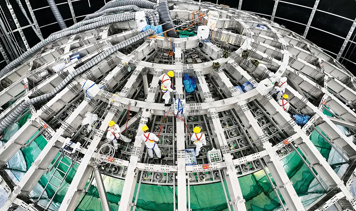 The world's largest neutrino detector.