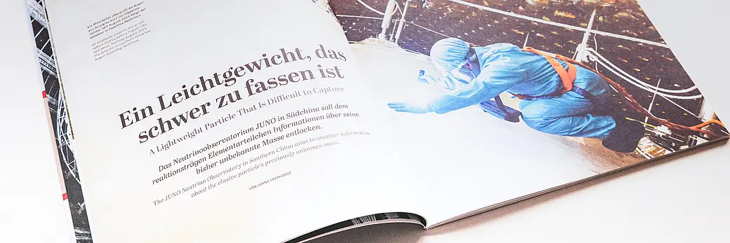 A spread from the research magazine attempto