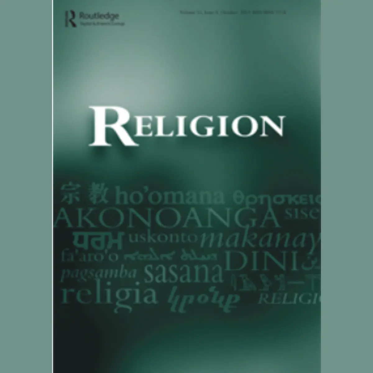 Cover Religion Journal