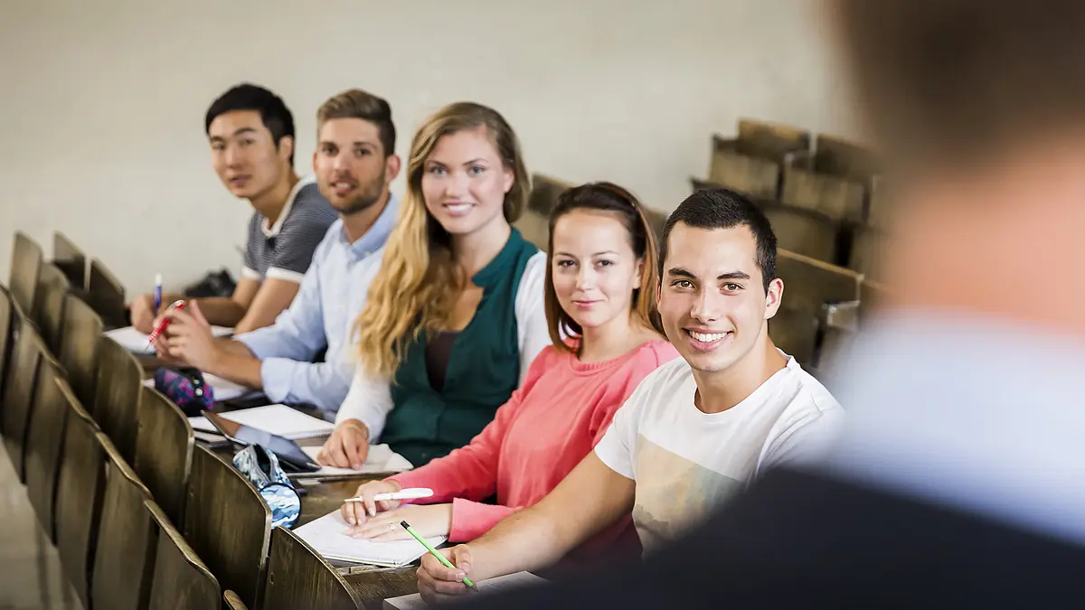 Students in a lecture