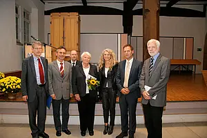 Von links nach recht: Ministerialdirigent Konrad Horstmann (Ministerium für Wissenschaft, Forschung und Kunst Baden-Württemberg), Ministerialrat Hans Frisch (Ministerium für Arbeit und Sozialordnung, Familien und Senioren Baden-Württemberg), Professor