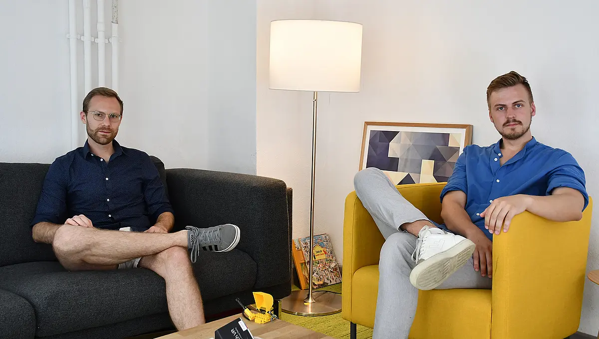 Das Gründer-Duo Lars Wolff (links) und Max-Frederick Gerken.