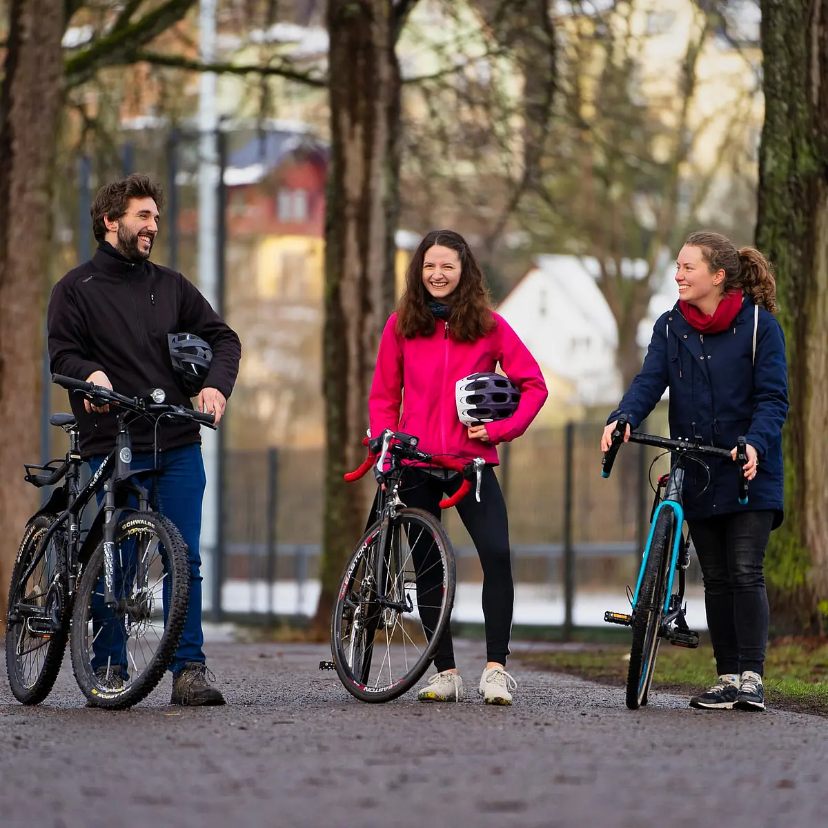 Das Foto zeigt Teilnehmer der HSP-RadCHALLENGE