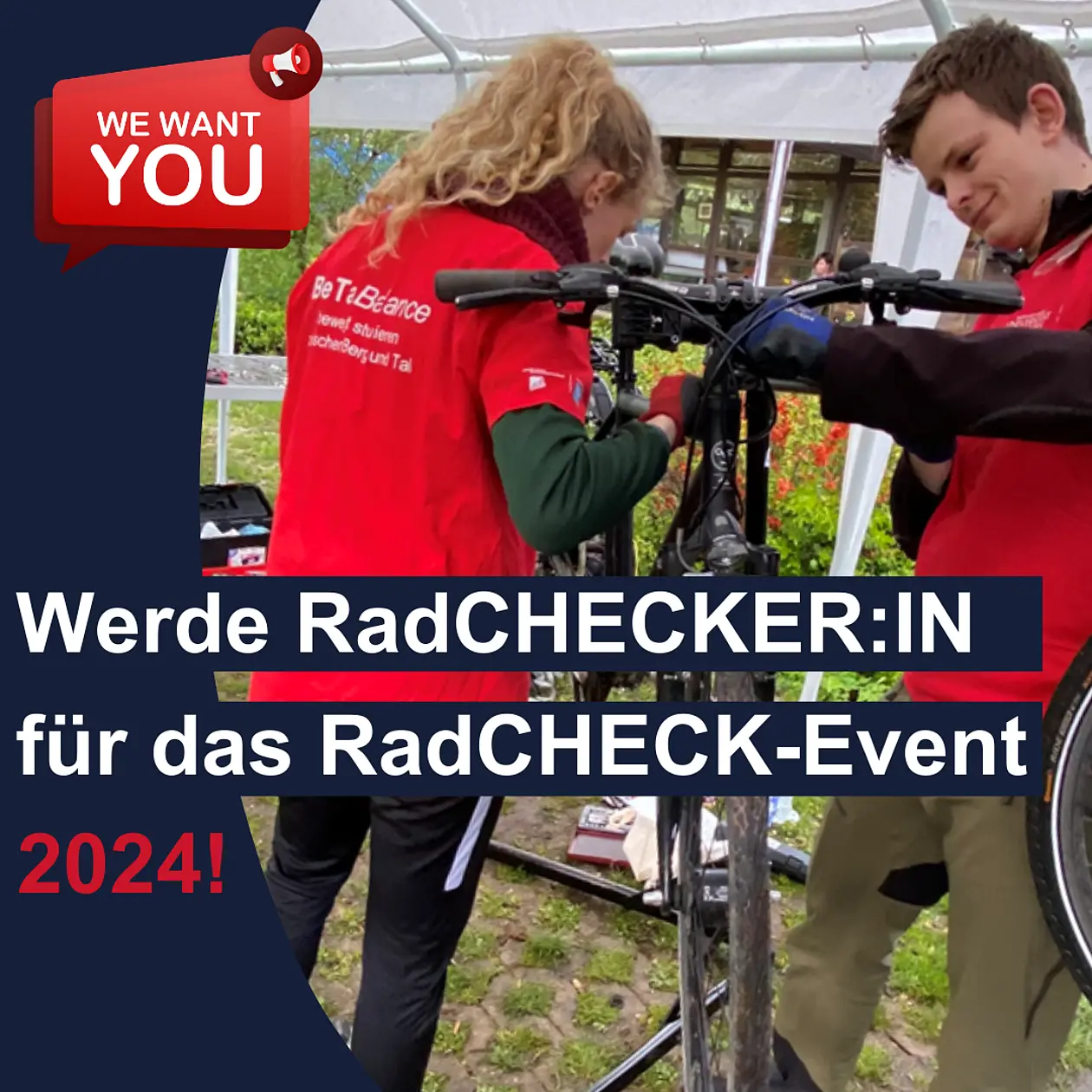[Translate to Englisch:] RadCHECKER:INNEN beim RadCHECK 2023