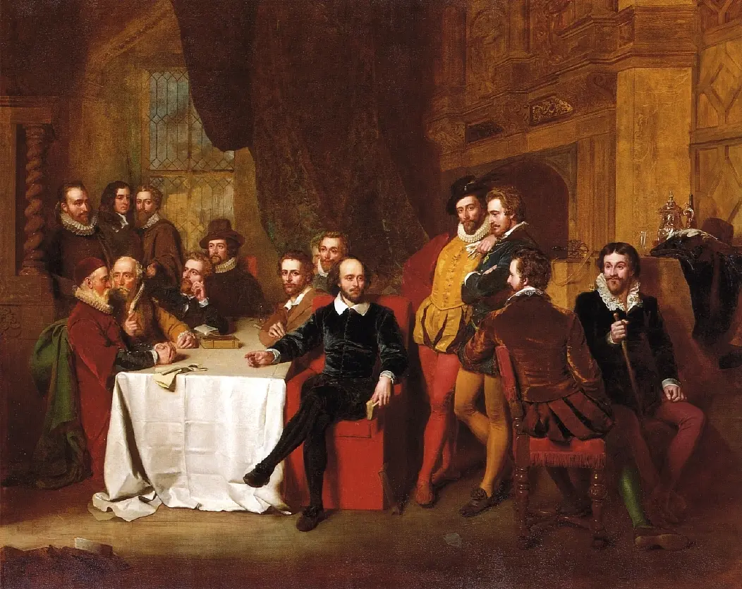 John Faed, Shakespeare and his Contemporaries, 1851.