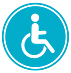 Icon Person im Rollstuhl