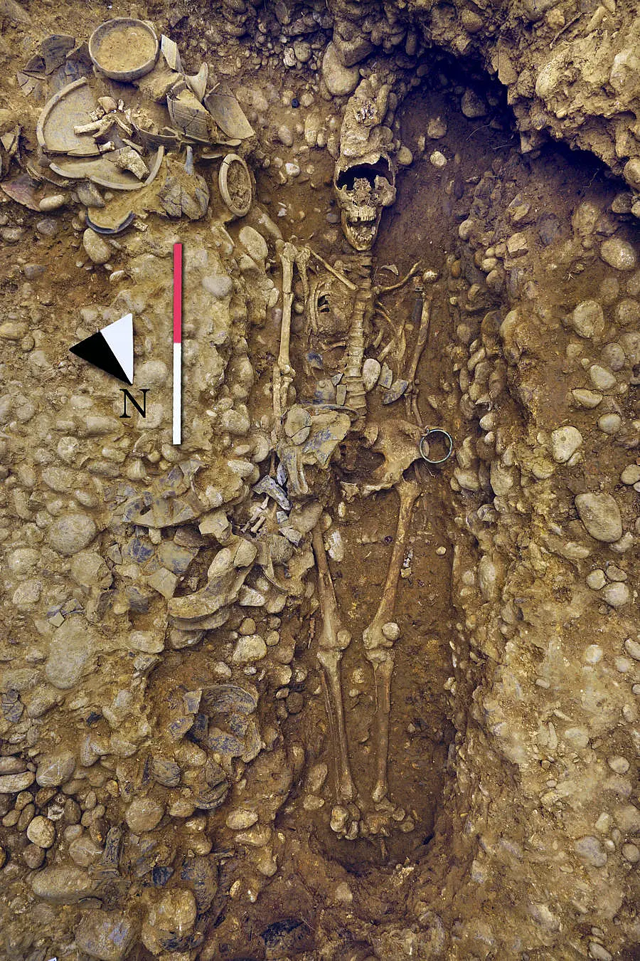 A female individual buried 