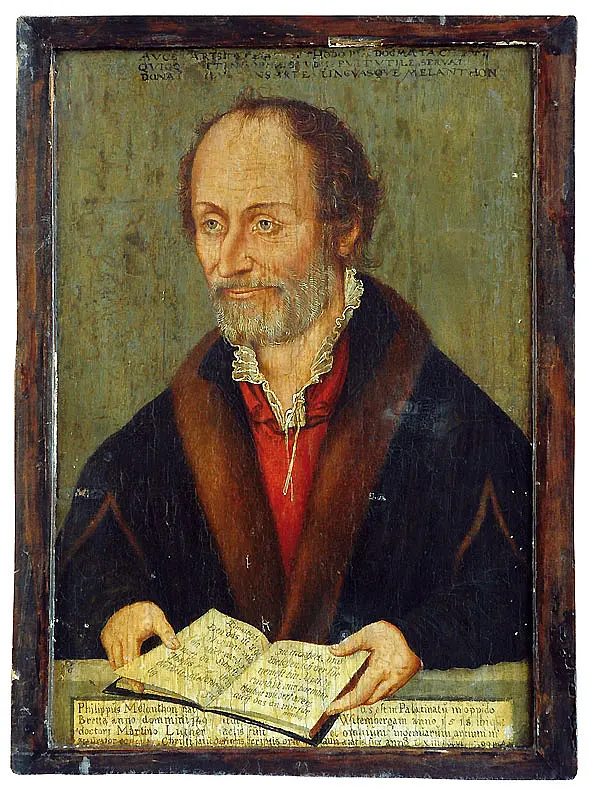 Lucas Cranach der Jüngere: Portrait Philipp Melanchthons. Foto: Stadtmuseum Tübingen