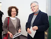 Prorektorin Prof. Dr. Stefanie Gropper (links) und Dr. Margret Ruep, Ministerialdirektorin des Ministeriums für Kultus, Jugend und Sport Baden-Württemberg. Fotos: Friedhelm Albrecht