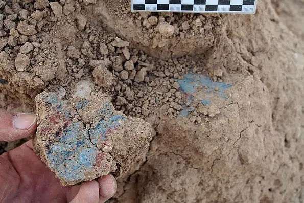 Fragment von Wandmalerei
