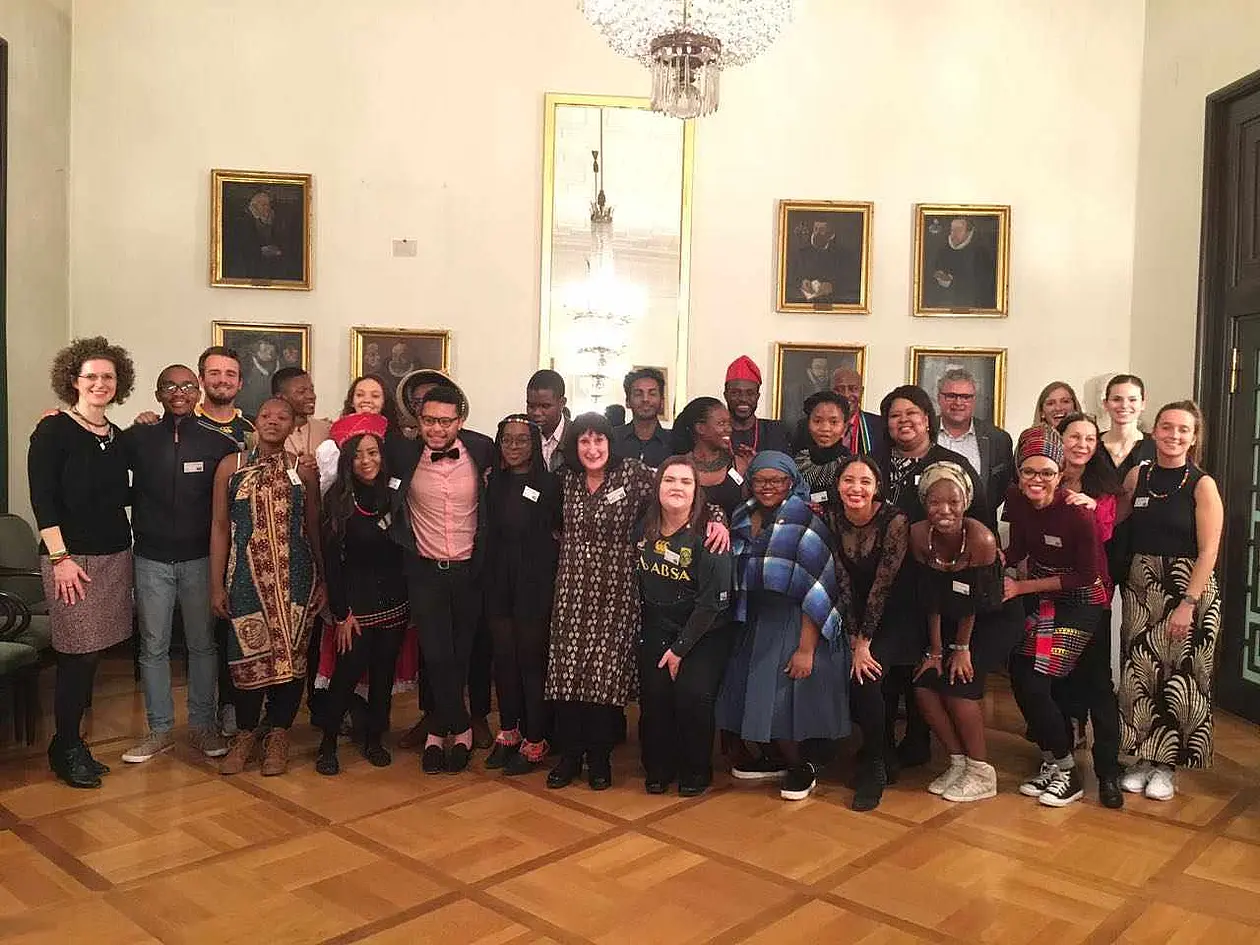 Empfang für die Teilnehmerinnen und Teilnehmer des 19. Südafrika-Programms der Universität Tübingen in der Neuen Aula. Foto: Philina Wittke