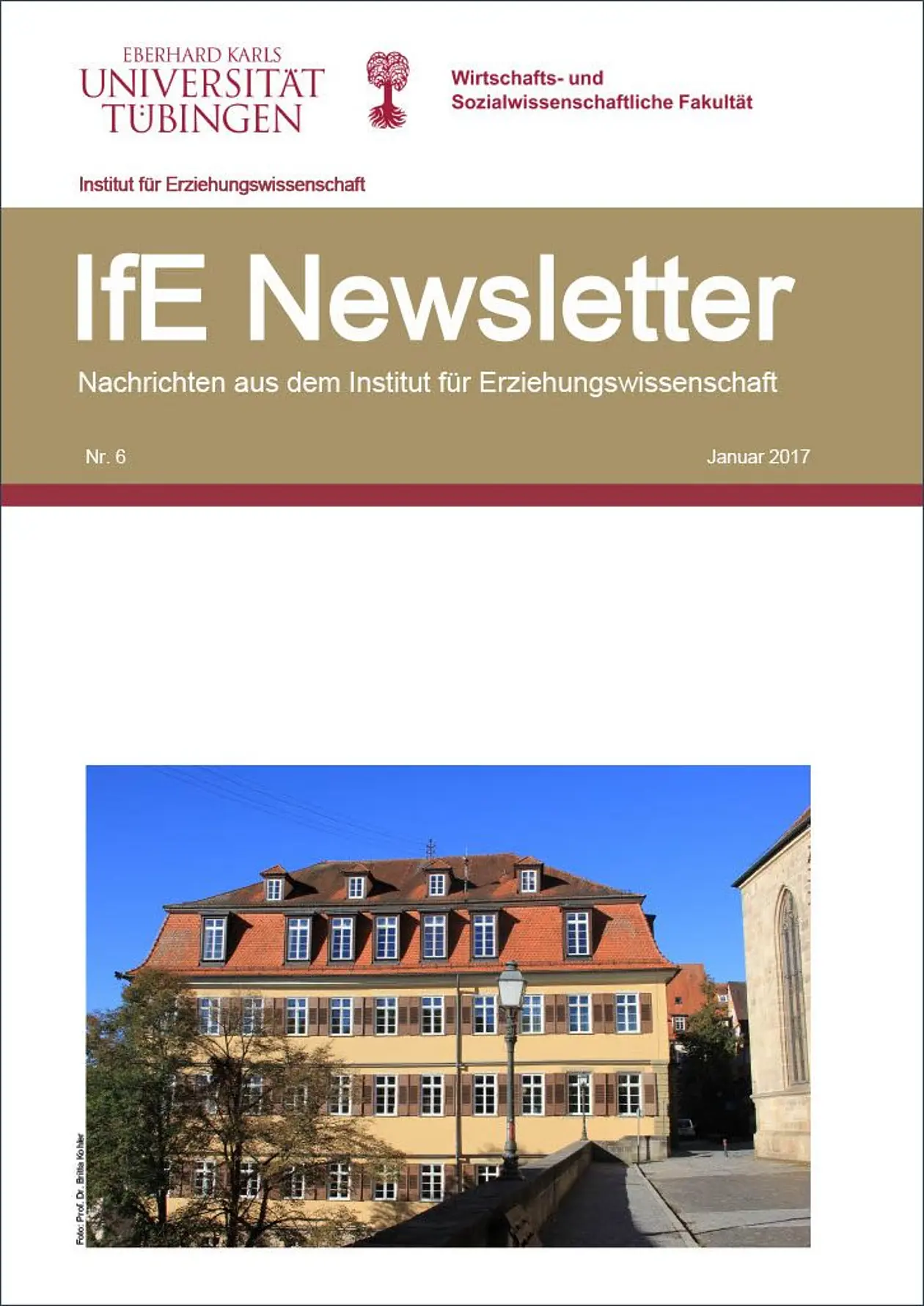 Titelbild des sechsten Newsletters