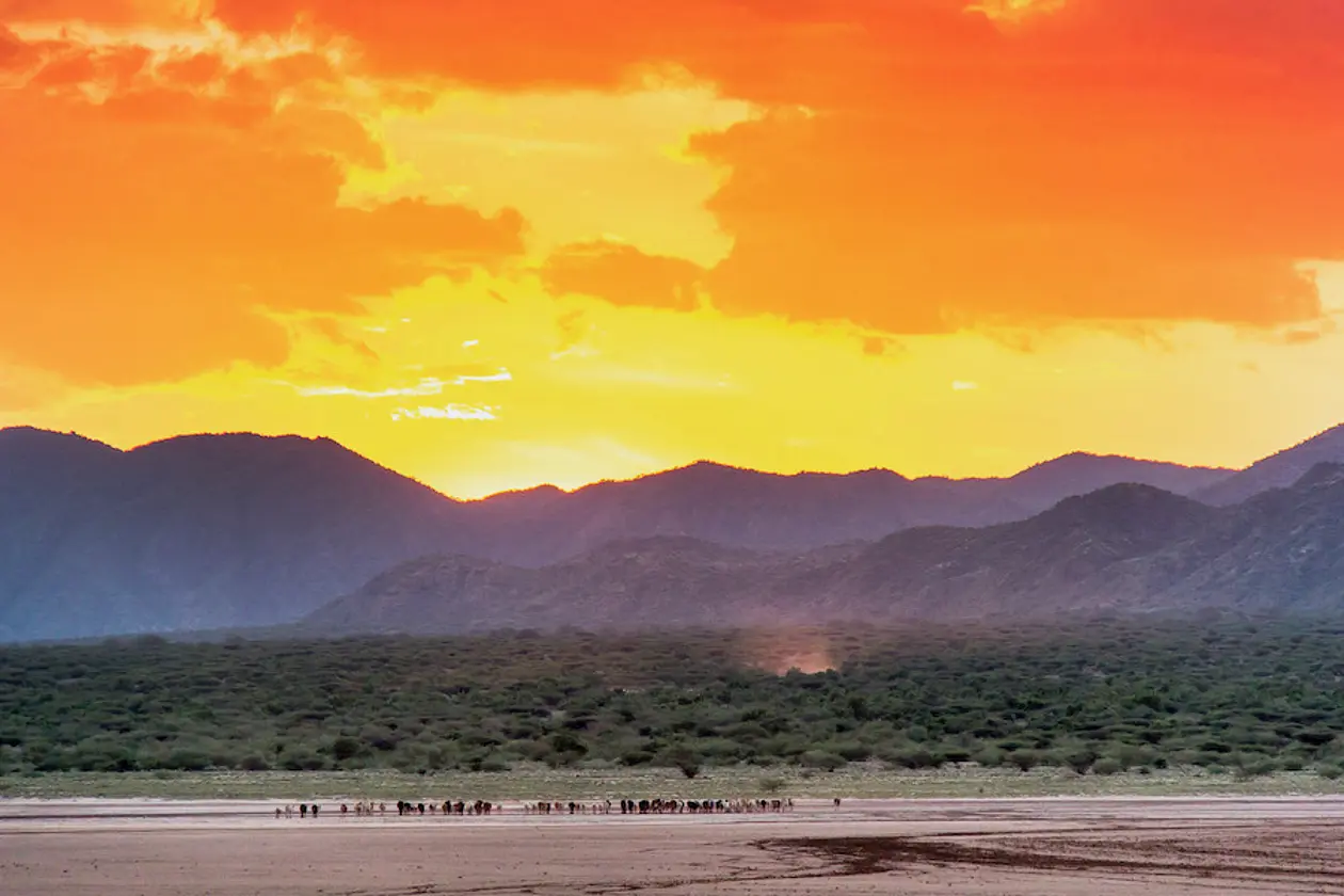 Lake Chew Bahir in Southern Ethiopia