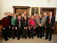 Von links nach rechts: Dr. Marianne Dörr, Hansjürgen Stiller, Walter Schöllhammer, Paula Kienzle, Terfik Altin, Helga Gassler, Gudrun v. Ackeren, Bernhard Hofmann, Dorothee Speicher, Hannelore Brändle, Annerose Schaal, Margot Mehner, Adelheid Khalifeh