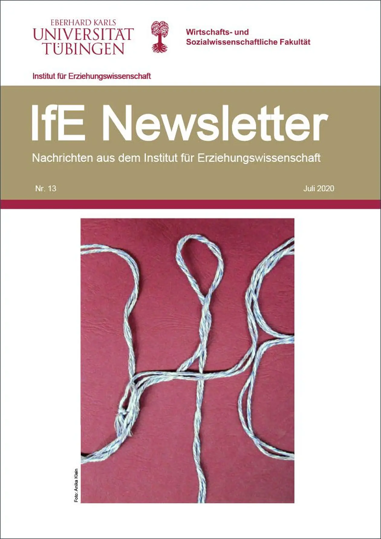 Titelbild des dreizehnten Newsletters