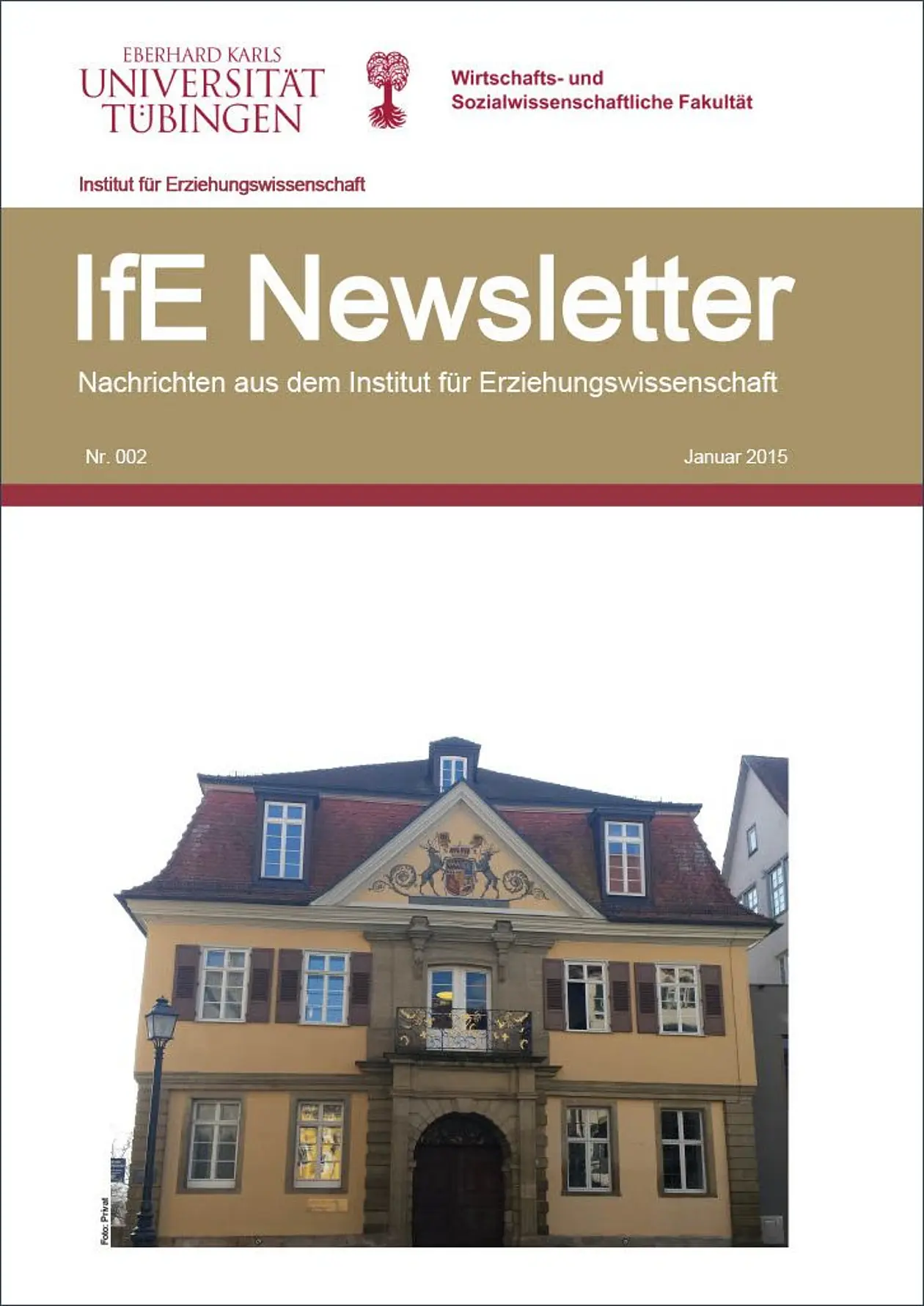 Titelbild des zweiten Newsletters