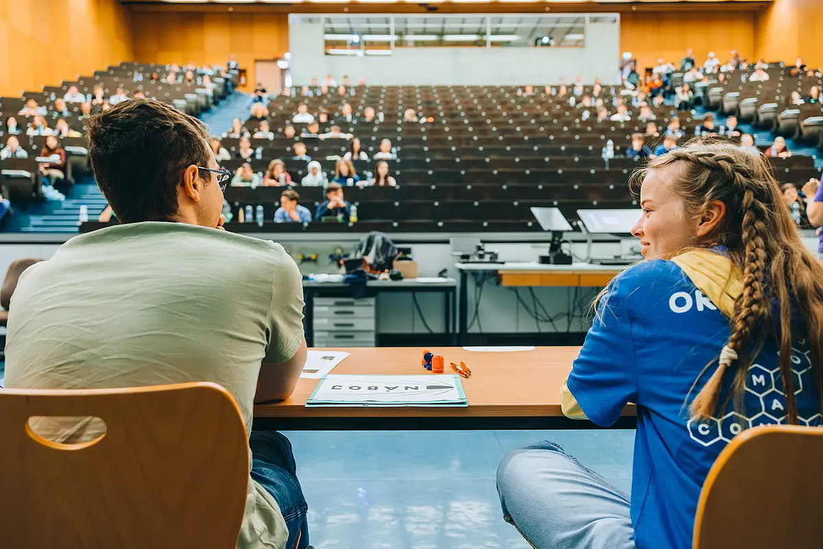 Blick in den Hörsaal: 140 Schülerinnen und Schülern nahmen am Wettbewerb teil