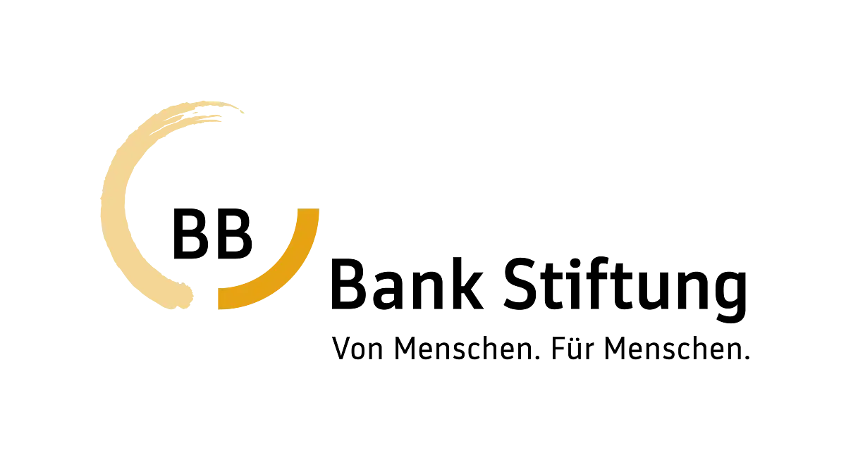 Logo der BBBank Stiftung. Titel unter Logo: Von Menschen für Menschen. 