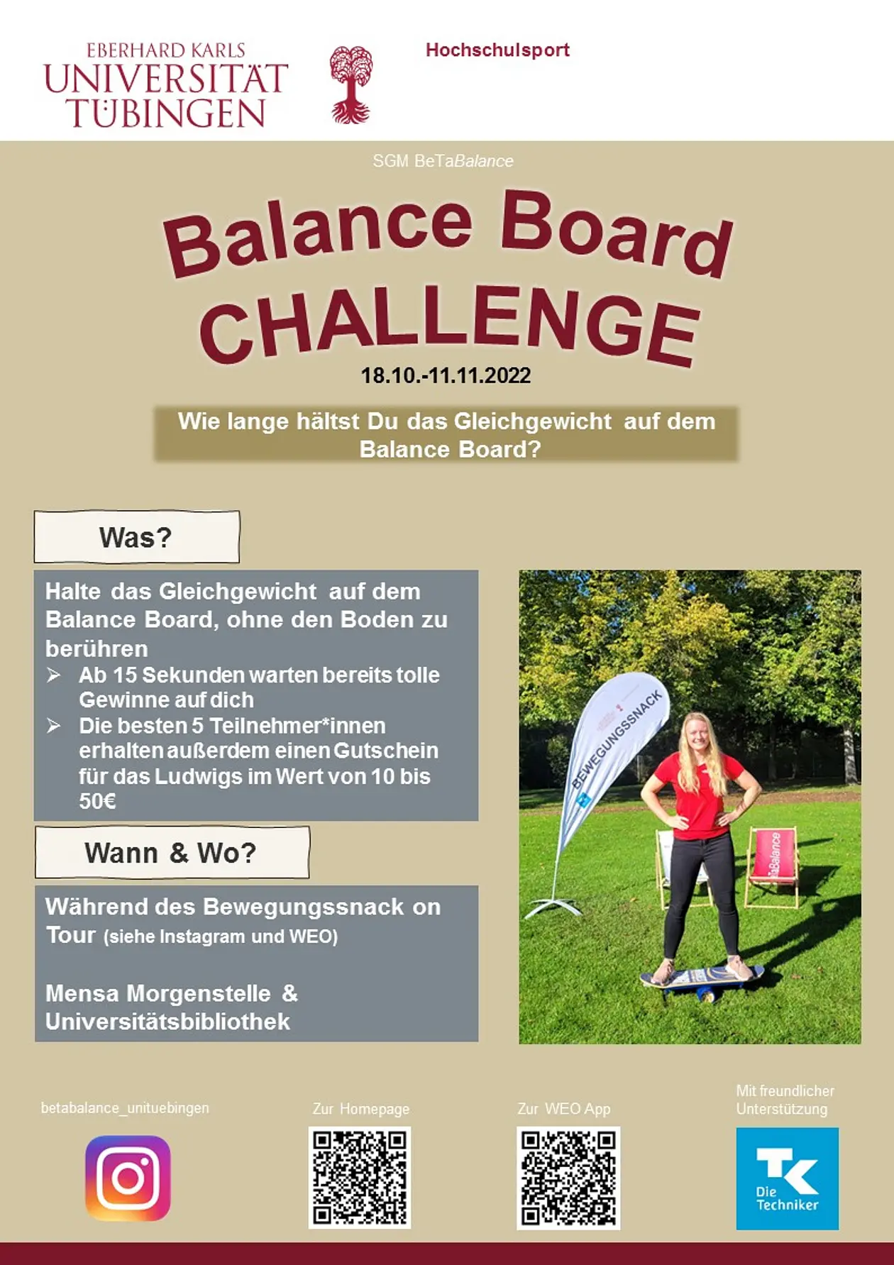 [Translate to Englisch:] Plakat Balance Board Challenge