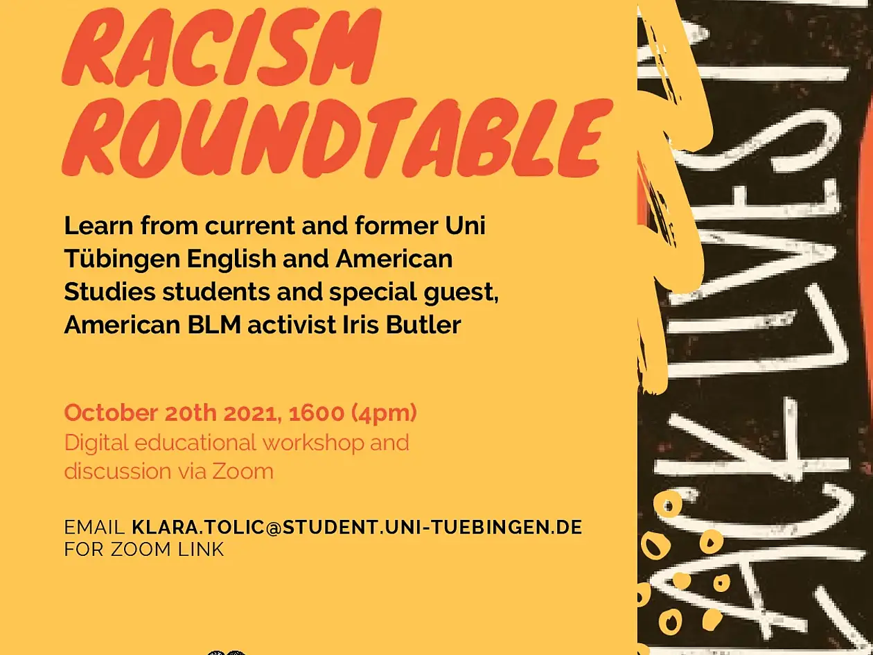 Poster of anti-racism event