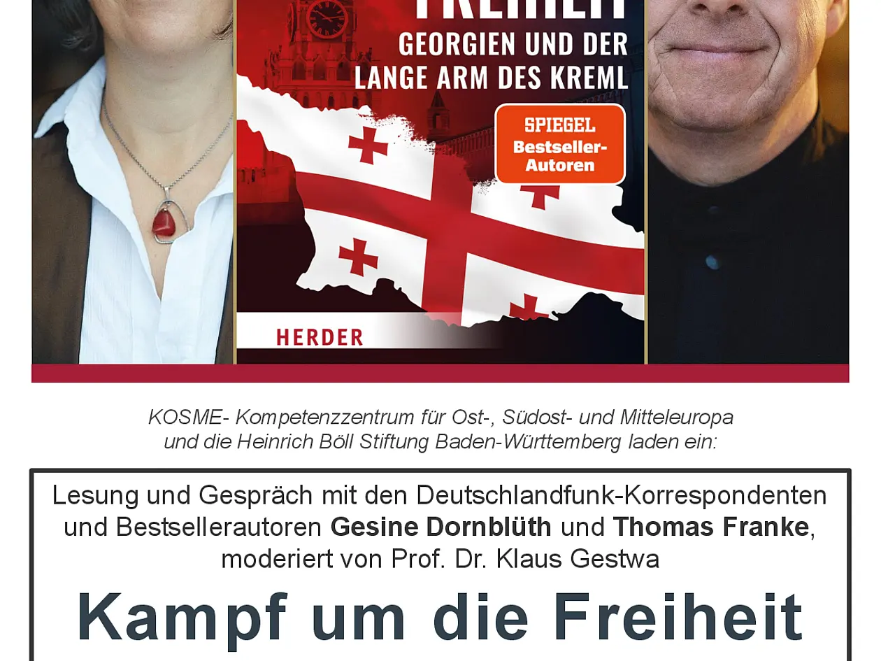 Veranstaltungsplakat Dornblüth/Franke, Kampf um die Freiheit