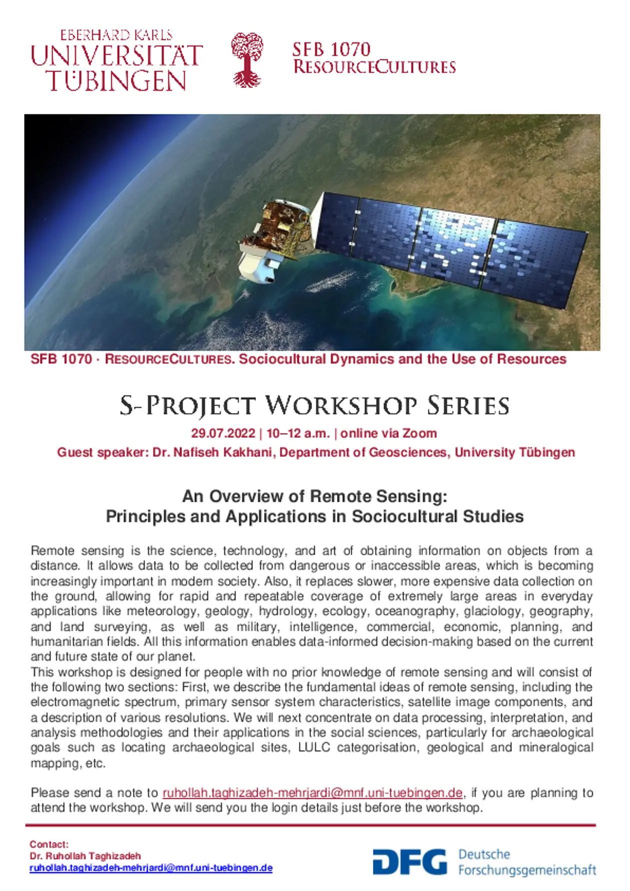 Remote Sensing Workshop Flyer