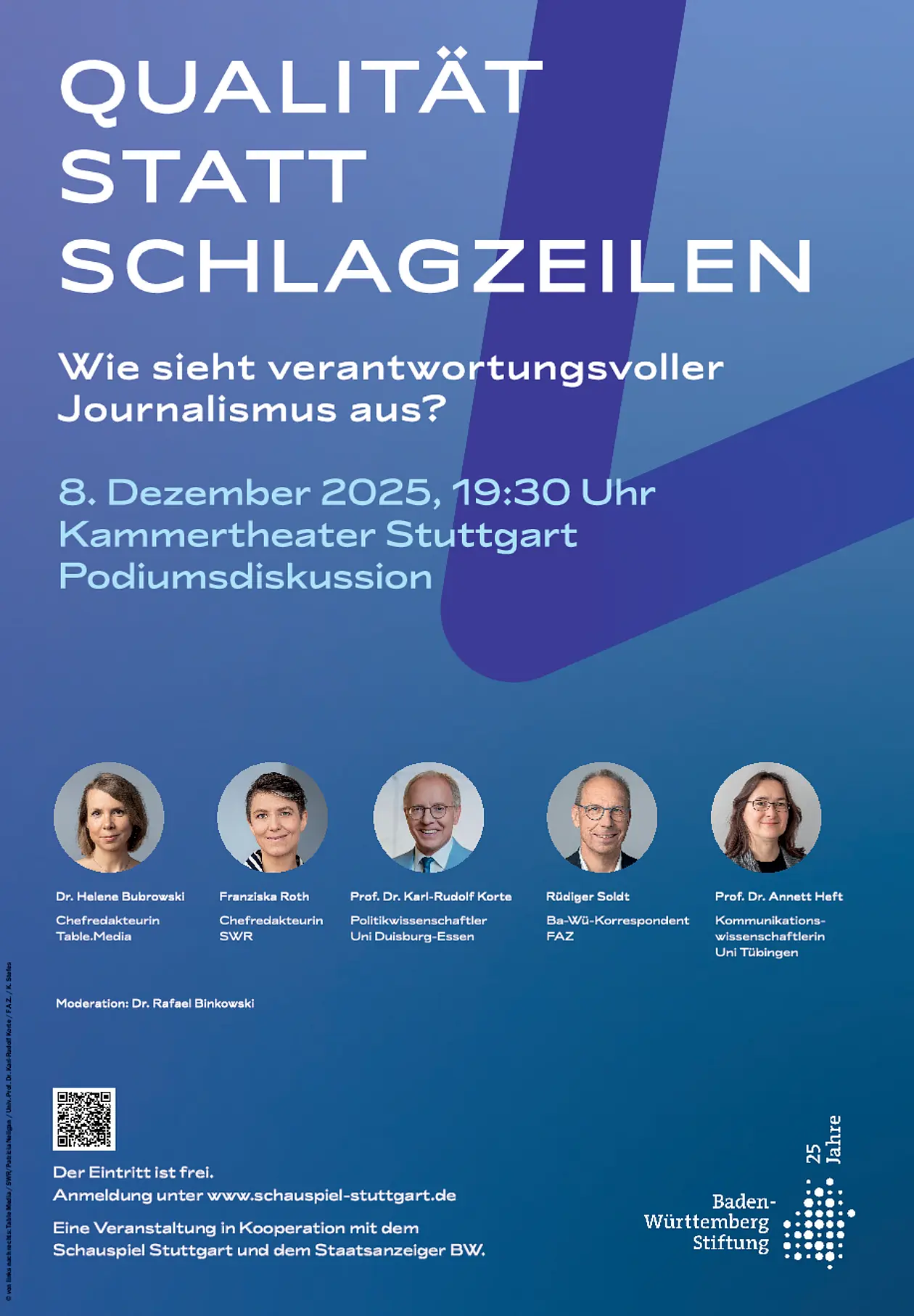 Das Bild zeigt den Aushang der Veranstaltung.