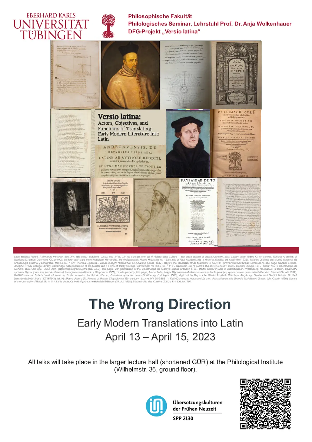 The poster displays the joint collage of all conference contributions as well as the conference program